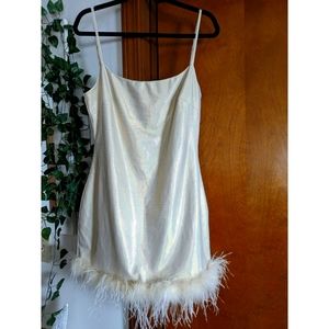 Shiny feather mini party dess